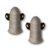 Наружный (внешний) угол с крепежом для плинтуса 55мм "Идеал Классик" (2шт. во флоупак), 205 Дуб капу