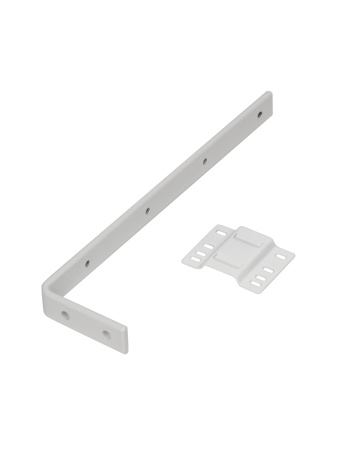 Кронштейн стеновой LM 20см для ПВХ с пластиной, белый