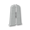Торцевые (пара) для плинтуса 70мм "Деконика" (1 пара во флоупак), 186 Алюминий